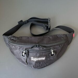 Supreme Logo Print Black Waist and crossbody Bag Mint Condition